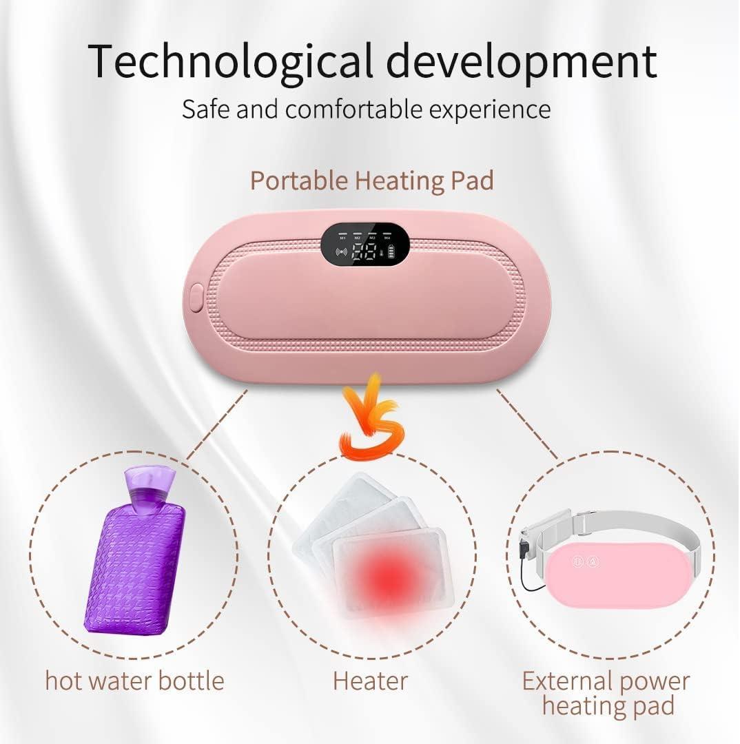 EazPad™ Original Portable Cordless Heating Pad for Menstrual Cramp, Back & Belly Relief | 3 Heat Levels & 4 Massage Modes