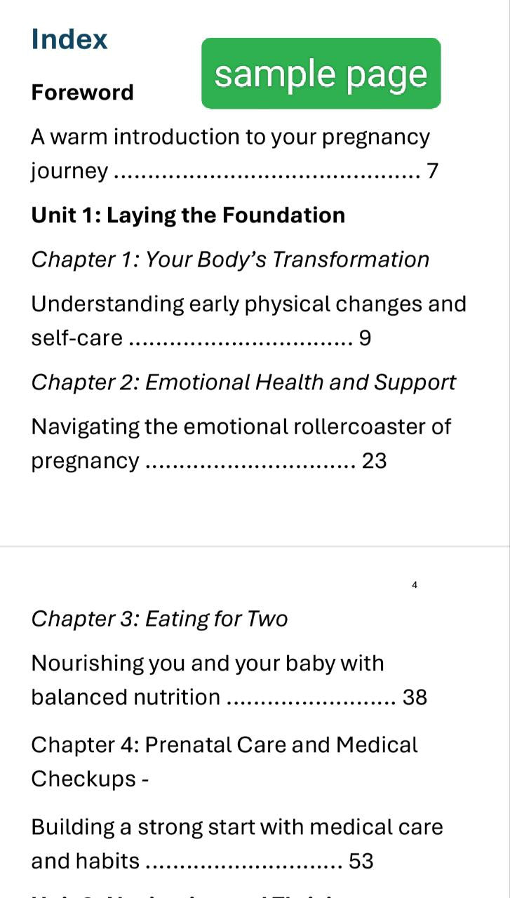 The Pregnancy Journey: Everything you should know in 132 pages -eBook