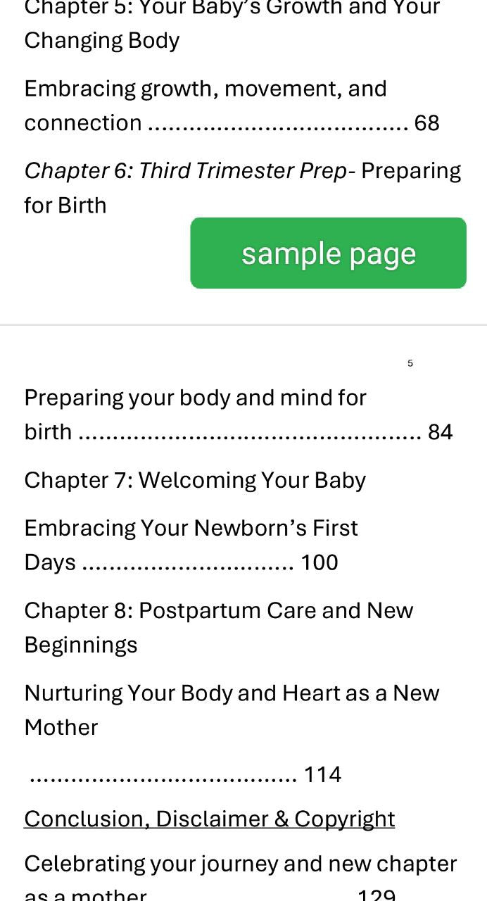 The Pregnancy Journey: Everything you should know in 132 pages -eBook