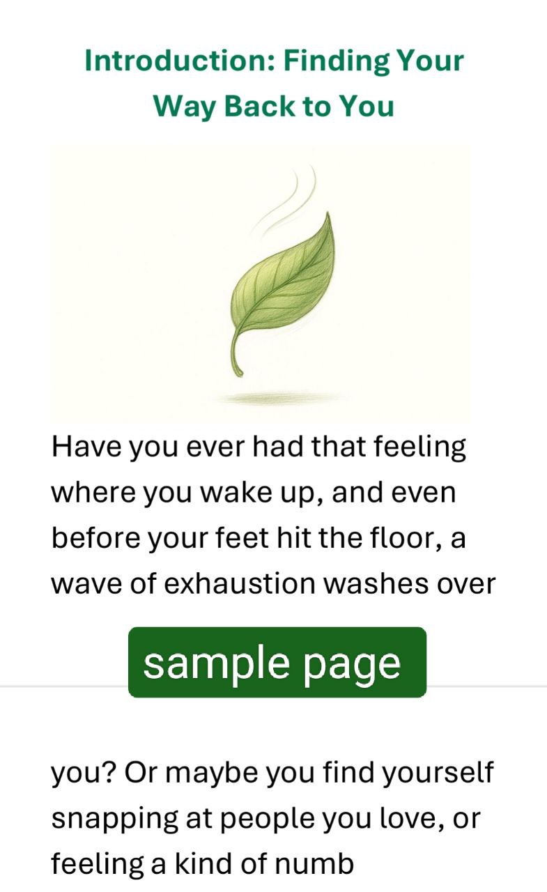 Burnout to Balance: Reclaim Your Energy & Focus-eBook