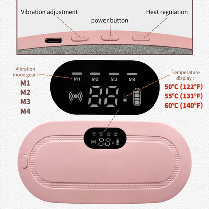 EazPad™ Original Portable Cordless Heating Pad for Menstrual Cramp, Back & Belly Relief | 3 Heat Levels & 4 Massage Modes