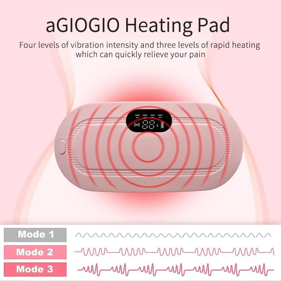EazPad™ Original Portable Cordless Heating Pad for Menstrual Cramp, Back & Belly Relief | 3 Heat Levels & 4 Massage Modes
